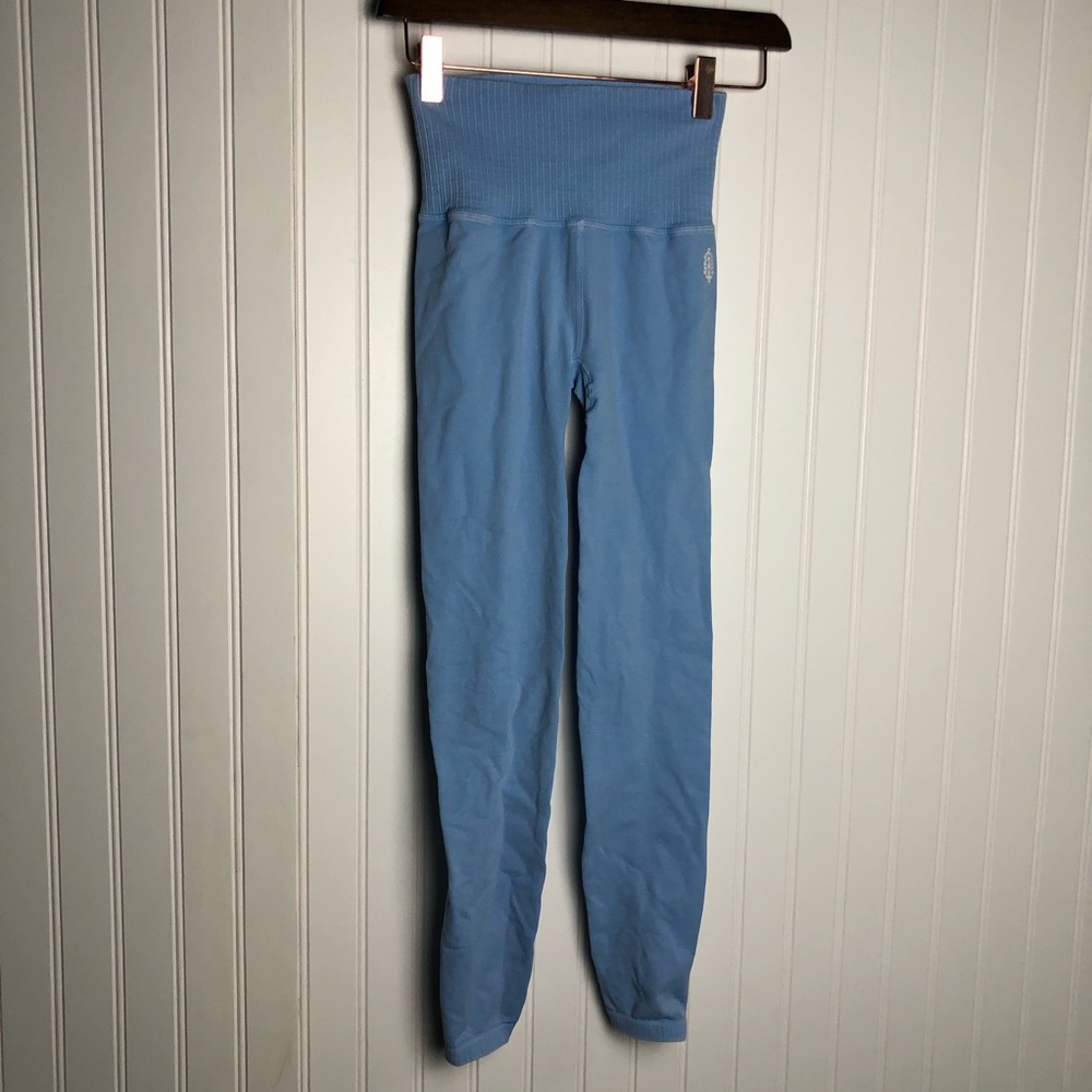 Free People Movement Good Karma Baby Blue Leggings